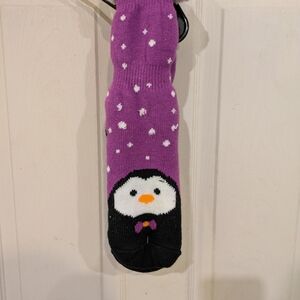 Purple Penguin Socks